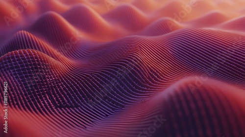 Wallpaper Mural Abstract Red Purple  D Wave Background Texture Torontodigital.ca