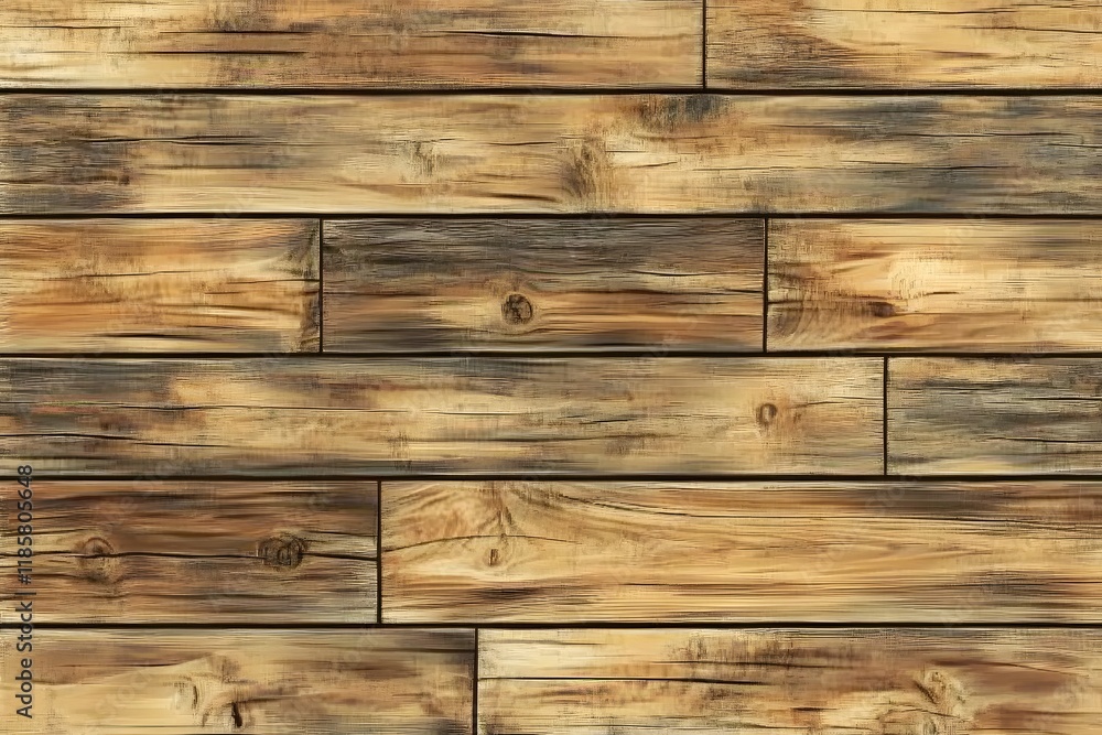 Naklejka premium Rustic reclaimed wood planks, textured surface, interior wall background, design element
