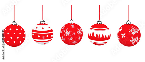 Five Red and White Christma...