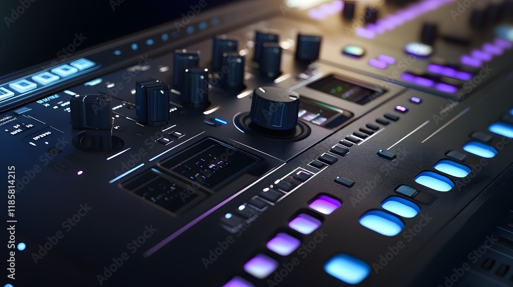 Modern Music Production Synthesizer Control Panel Modern Music Production Synthesizer Control Panel