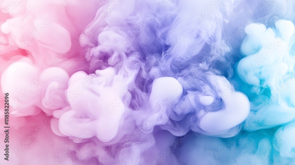 Fototapeta premium Abstract Pastel Ink Swirls Dreamy Background Texture