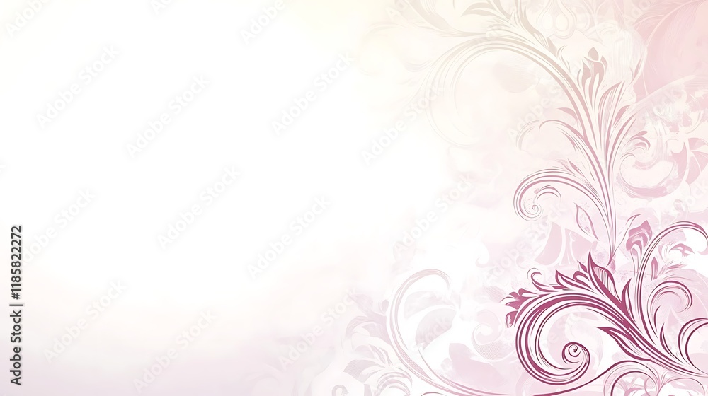 Delicate Pink Floral Design Background Pattern Delicate Pink Floral Design Background Pattern