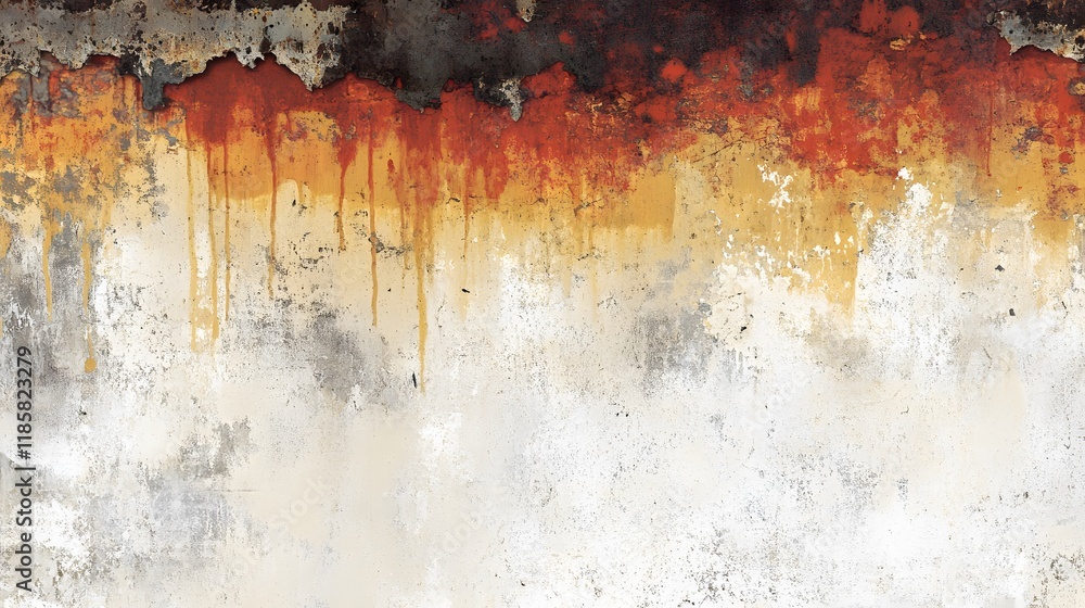Fototapeta premium Rusty Grunge Wall Texture Abstract Background