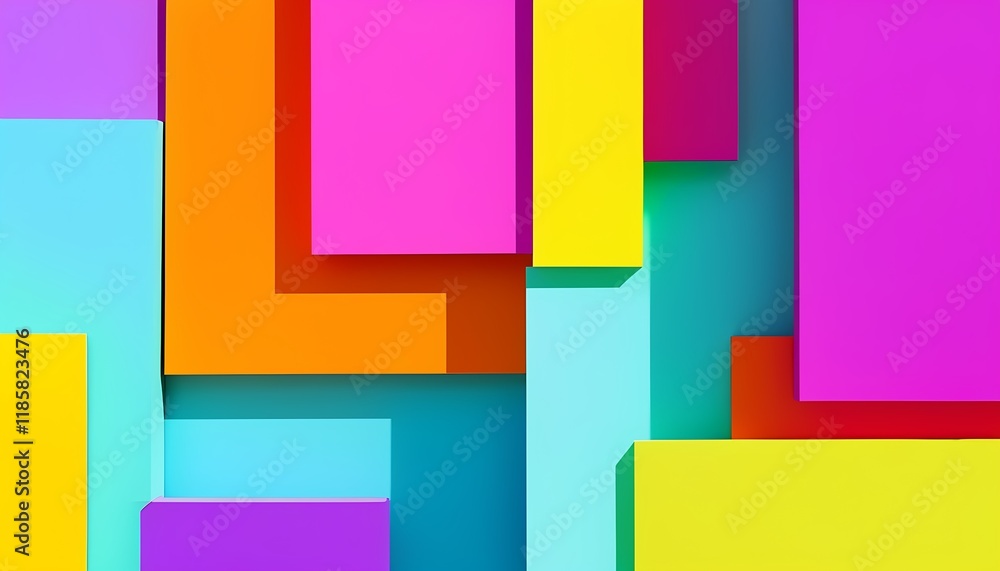 A stormy abstract pattern featuring harsh jagged lines with bursts of bright contrasting colors A stormy abstract pattern featuring harsh jagged lines with bursts of bright contrasting colors