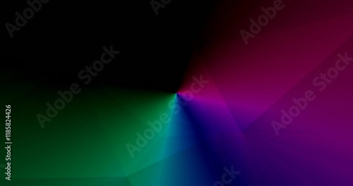Abstract patterns create a vibrant display of colors with geometric shapes, showcasing a dynamic blend of blue and purple tones in a dark backdrop, evoking a sense of energy and movement.