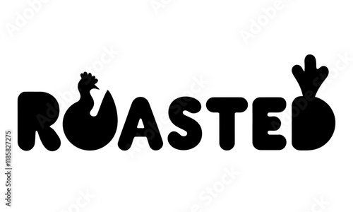 Roasted Food Taste Vector art 