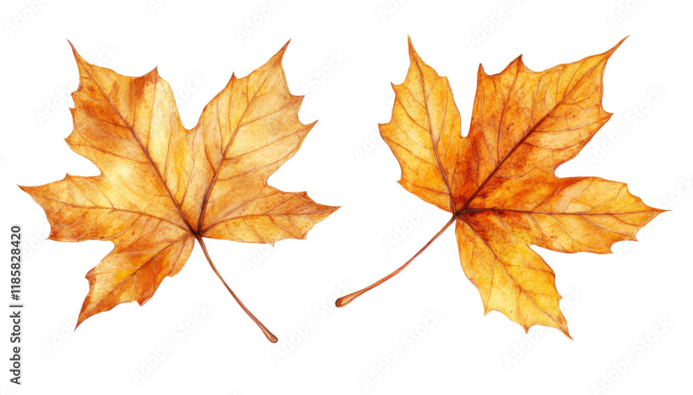 Vibrant Autumn Maple Leaves Isolated on White Background for Seasonal and Nature-Themed Designs Vibrant Autumn Maple Leaves Isolated on White Background for Seasonal and Nature-Themed Designs