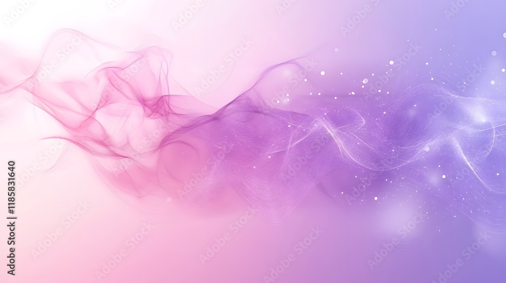 Obraz premium Abstract Pink Purple Wave Background Soft Gradient Elegant Design