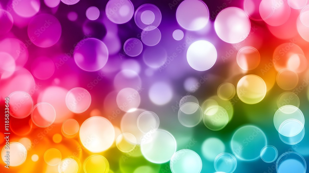 Colorful Bokeh Lights Background Abstract Rainbow Circles Colorful Bokeh Lights Background Abstract Rainbow Circles