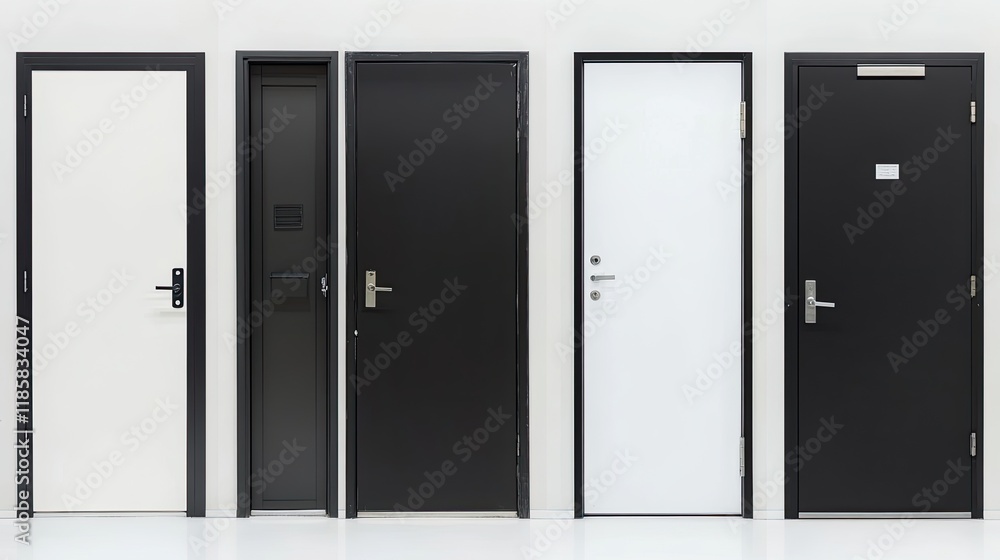 Modern Minimalist Doors in Black and White Design for Contemporary Interiors and Architectural Inspiration Modern Minimalist Doors in Black and White Design for Contemporary Interiors and Architectural Inspiration