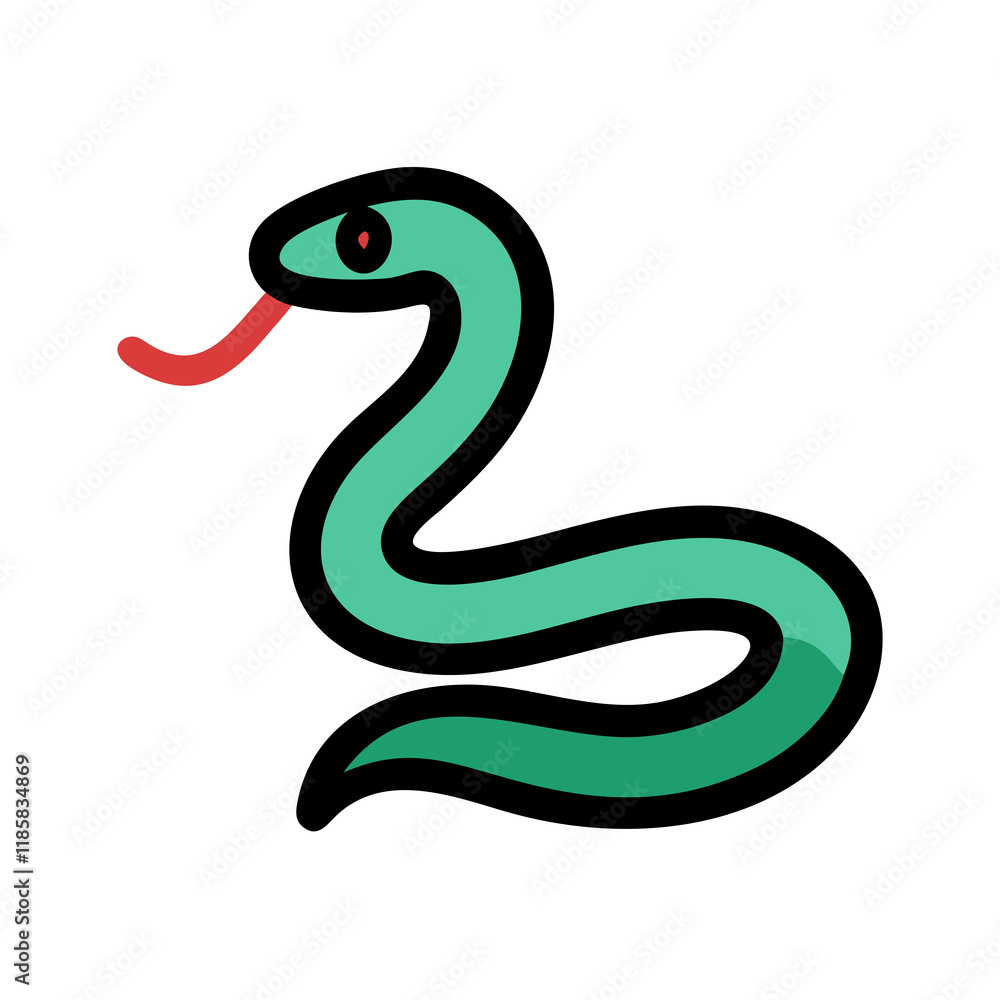 Obraz premium illustration of a snake