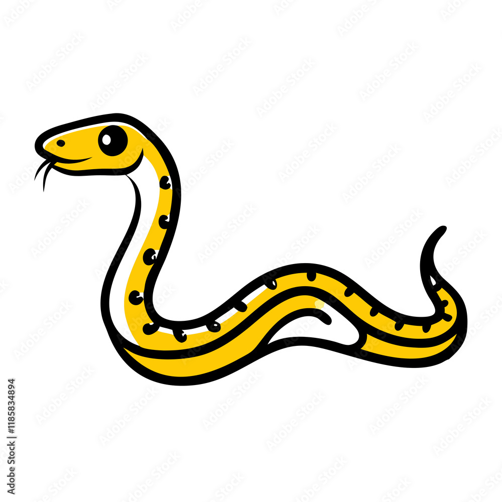 Naklejka premium illustration of a snake