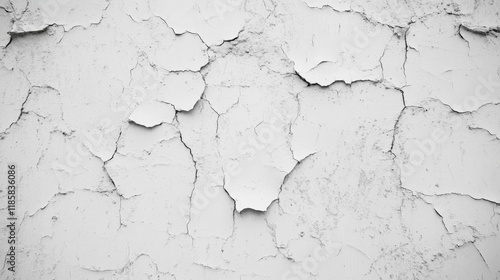 Wallpaper Mural Cracked white paint on a wall texture. Torontodigital.ca