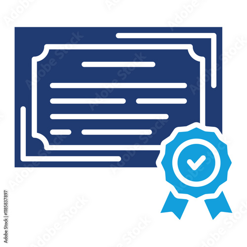 Certificate Icon Element For Design