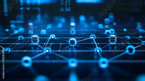 Global Network Connection  Abstract Digital Data Flow