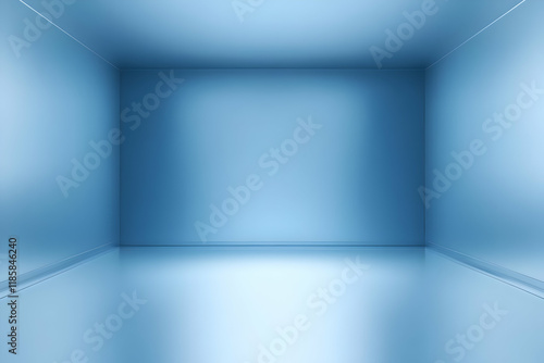 Wallpaper Mural Blue Room Creates Calm Space with Minimalist Design Torontodigital.ca