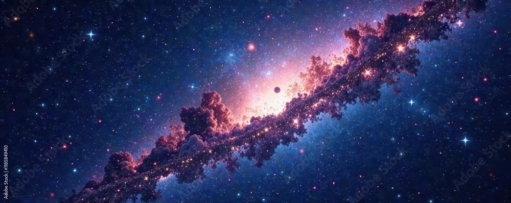 Vast, inky expanse, countless glittering stars , pattern, graphic Vast, inky expanse, countless glittering stars , pattern, graphic