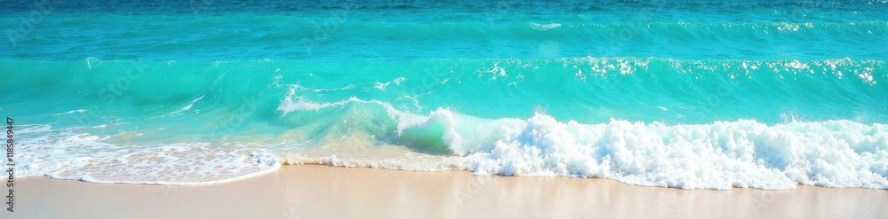 Vibrant turquoise ocean, whitecap waves crash on shore, sea texture, waves, wave texture Vibrant turquoise ocean, whitecap waves crash on shore, sea texture, waves, wave texture