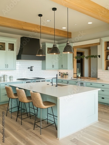 Modern Farmhouse Kitchen Is...