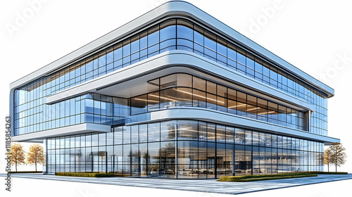 Modern Office Building Shines with Glass Exterior Beautifully Designed Architecture