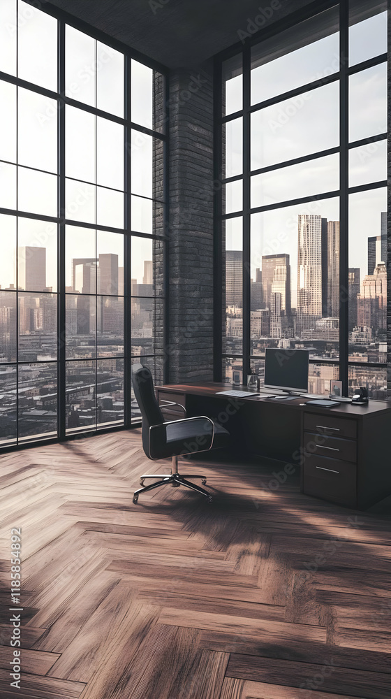 Modern Office Interior Design Showcases City Views Modern Office Interior Design Showcases City Views