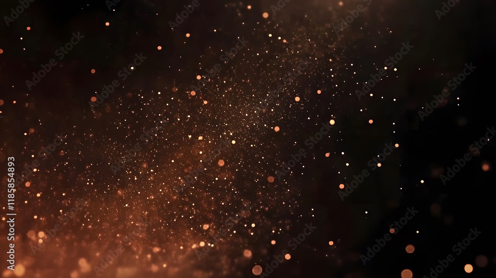 Golden Dust Particles Abstract Background Sparkling Texture Golden Dust Particles Abstract Background Sparkling Texture