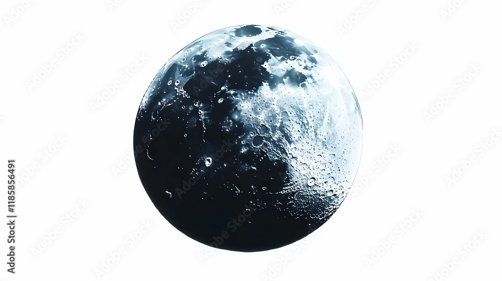 The Moon Shines Brightly: A Detailed View of Craters and Surface The Moon Shines Brightly: A Detailed View of Craters and Surface