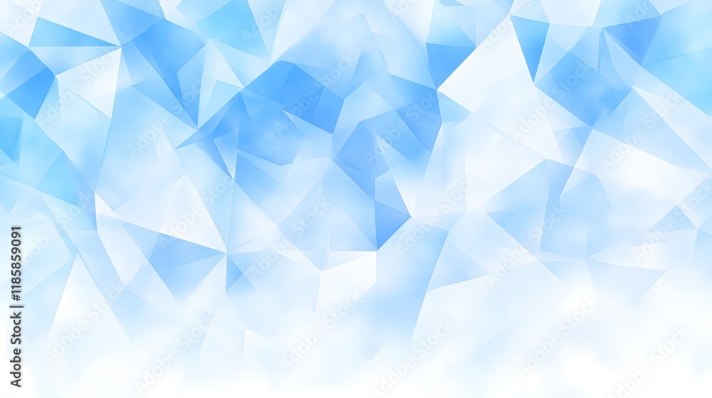 Abstract Blue Crystal Geometric Background Abstract Blue Crystal Geometric Background