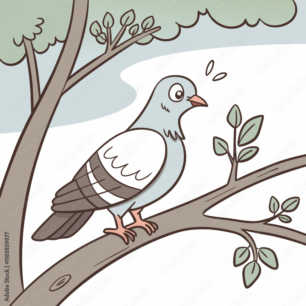 Obraz premium two birds on branch