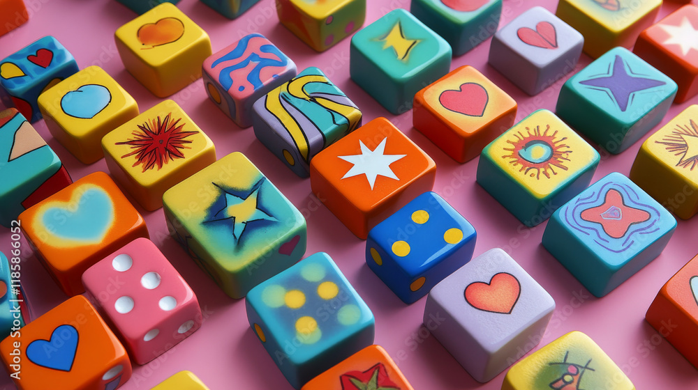 Retro groovy domino pieces of hippie cartoon symbol of 70s art, isolated vector. Groovy dominoes game with heart and golden star ornament, hippie or hipster style art elements for t-shirt print Retro groovy domino pieces of hippie cartoon symbol of 70s art, isolated vector. Groovy dominoes game with heart and golden star ornament, hippie or hipster style art elements for t-shirt print