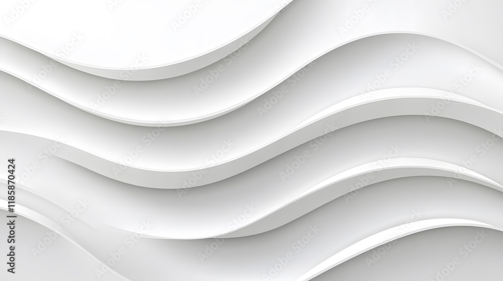 Abstract White Wave Background Modern Design Elegant Curves Abstract White Wave Background Modern Design Elegant Curves
