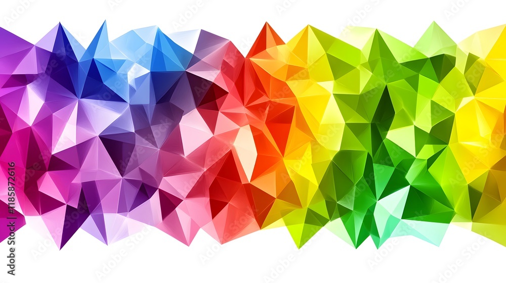 Rainbow Low Poly Abstract Background Rainbow Low Poly Abstract Background