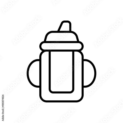baby sippy icon simple vector symbol