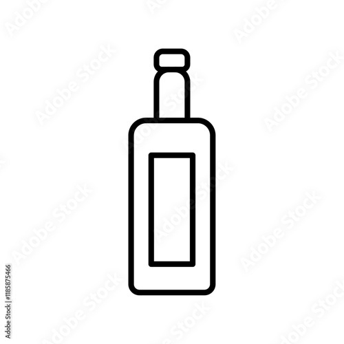 Bottle icon simple vector symbol