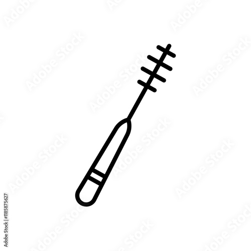 Bottle sweeper cleaning brush icon simple vector symbol
