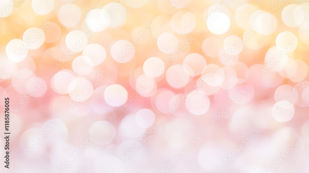 Fototapeta premium Pastel Pink and Gold Bokeh Background