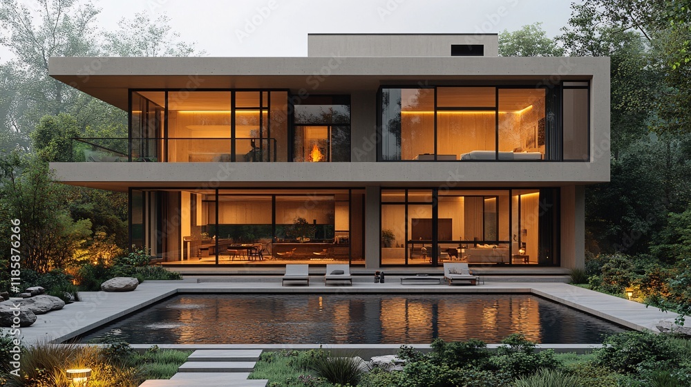 Minimalist Modernist House with Timber and Concrete Design Minimalist Modernist House with Timber and Concrete Design