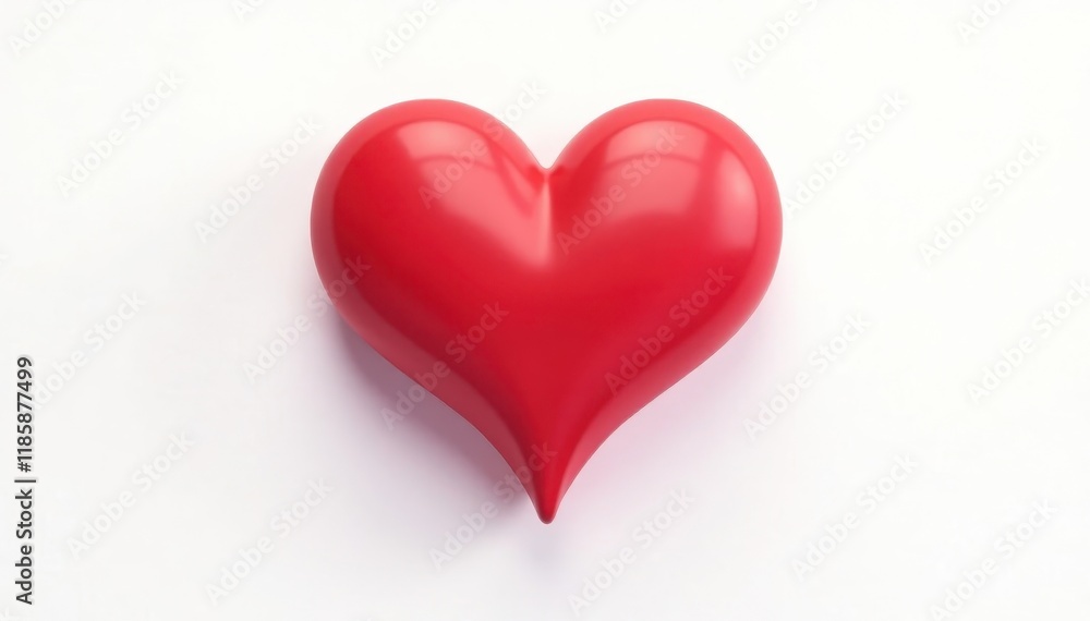 Simple red vector heart symbol on a white background, vector art, vector icon Simple red vector heart symbol on a white background, vector art, vector icon