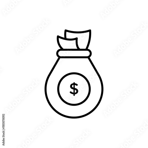 Dollar icon simple vector symbol