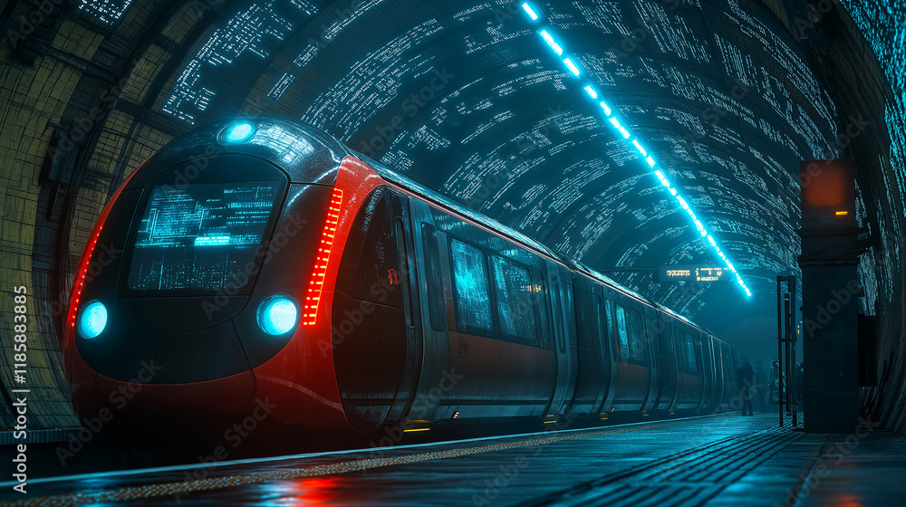 Fototapeta premium Train arriving.