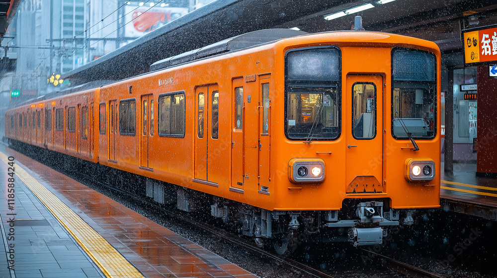 Fototapeta premium Train arriving.