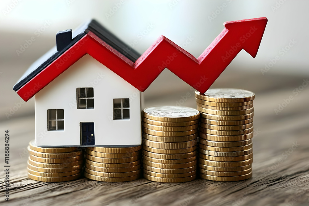 Housing Costs Rise Steadily with Coins and Upward Trends Growing Rapidly Housing Costs Rise Steadily with Coins and Upward Trends Growing Rapidly