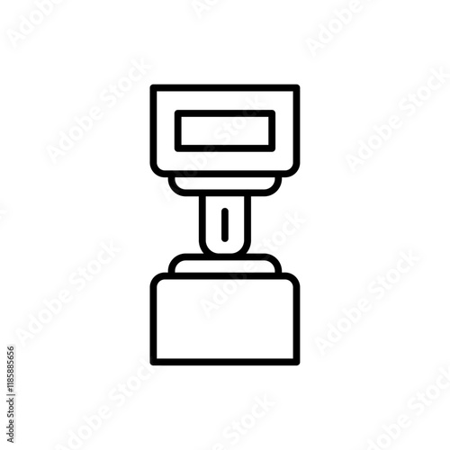 Safety belt icon simple vector symbol