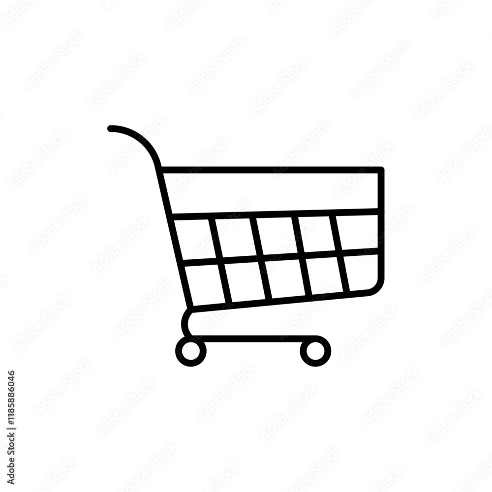 Shopping icon simple vector symbol Shopping icon simple vector symbol