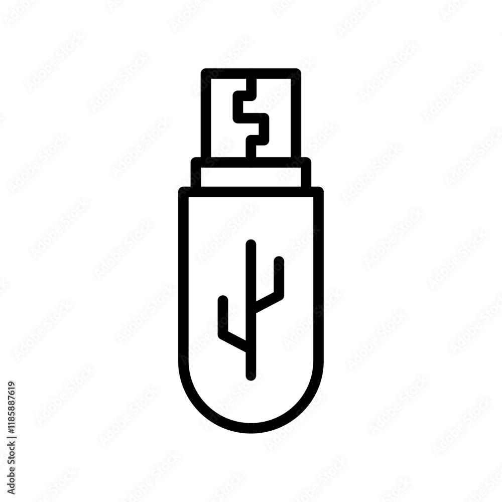 Usb stick icon simple vector symbol Usb stick icon simple vector symbol
