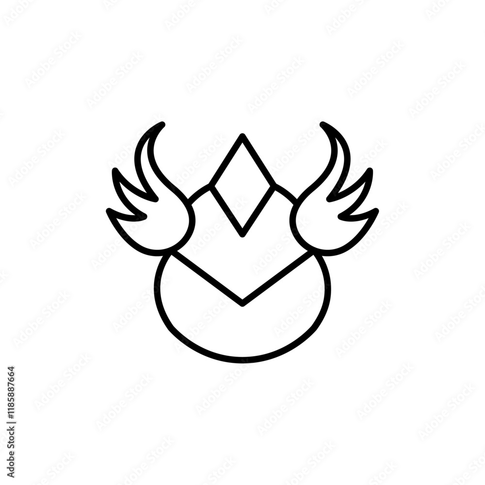 valkyrie icon simple vector symbol valkyrie icon simple vector symbol
