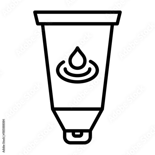 Water-based lubricant icon simple vector symbol