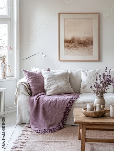 Serene Living Room with Lin...