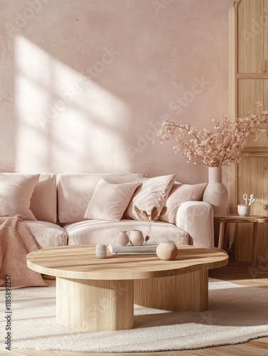 Serene Living Room Interior...