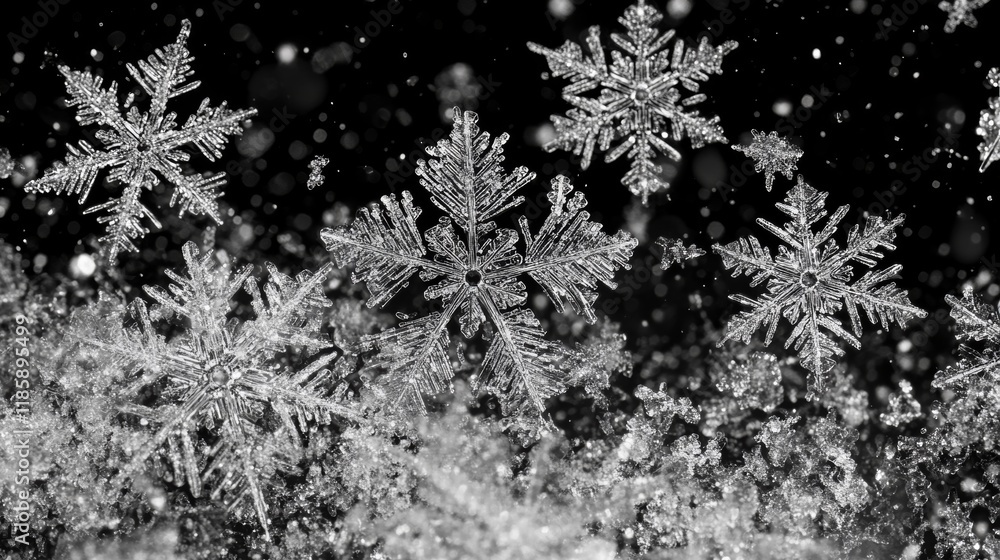 Falling snowflakes on isolated background. Falling snowflakes on isolated background.